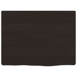 vidaXL Raft de perete maro închis 40x30x2 cm lemn masiv stejar tratat