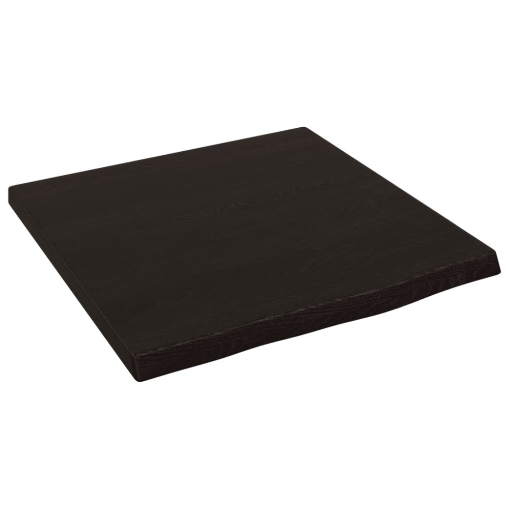vidaXL Raft de perete maro închis 40x40x2 cm lemn masiv stejar tratat