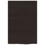 vidaXL Raft de perete maro închis 40x60x2 cm lemn masiv stejar tratat