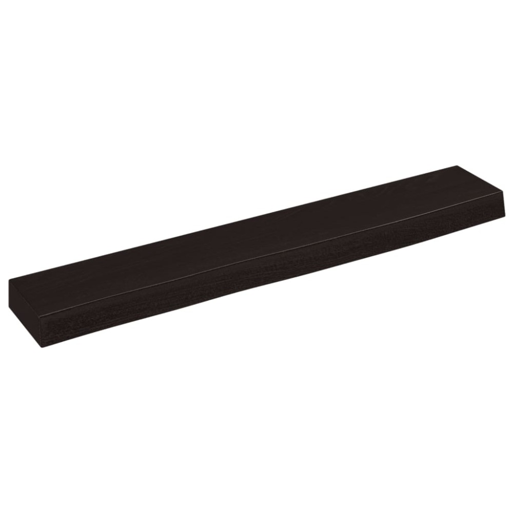 vidaXL Raft de perete maro închis 60x10x4 cm lemn masiv stejar tratat