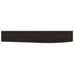 vidaXL Raft de perete maro închis 60x10x4 cm lemn masiv stejar tratat