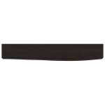 vidaXL Raft de perete maro închis 60x10x6 cm lemn masiv stejar tratat vidaXL Raft de perete maro închis 60x10x6 cm lemn masiv stejar tratat