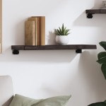 vidaXL Raft de perete maro închis 60x20x4 cm lemn masiv stejar tratat