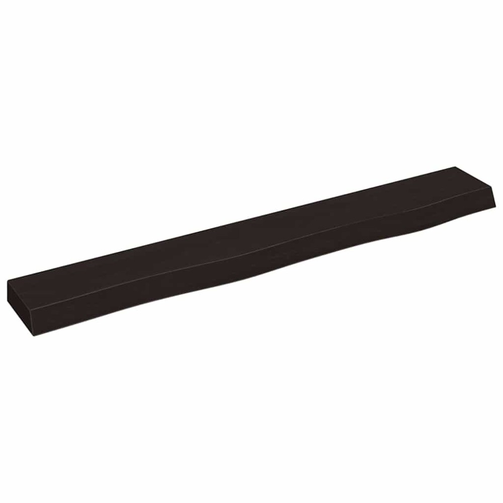 vidaXL Raft de perete maro închis 80x10x4 cm lemn masiv stejar tratat