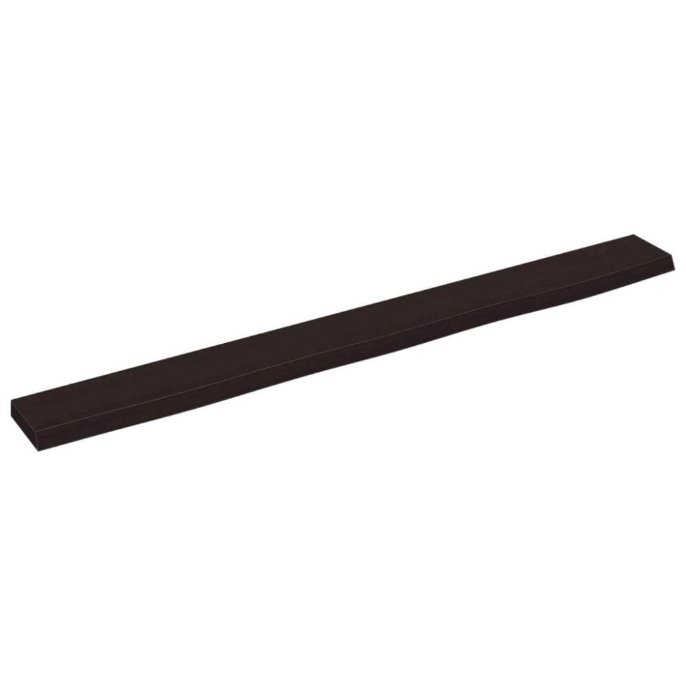 vidaXL Raft de perete maro închis 100x10x2 cm lemn masiv stejar tratat