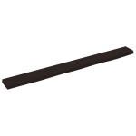 vidaXL Raft de perete maro închis 100x10x2 cm lemn masiv stejar tratat