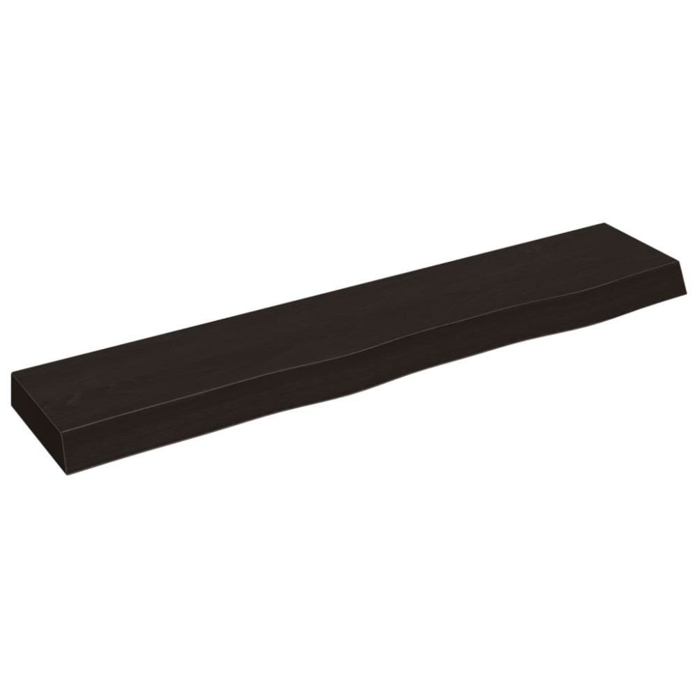 vidaXL Raft de perete maro închis 100x20x6 cm lemn masiv stejar tratat