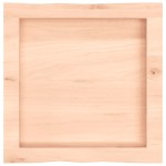 vidaXL Blat masă 40x40x(2-4) cm lemn stejar netratat contur organic