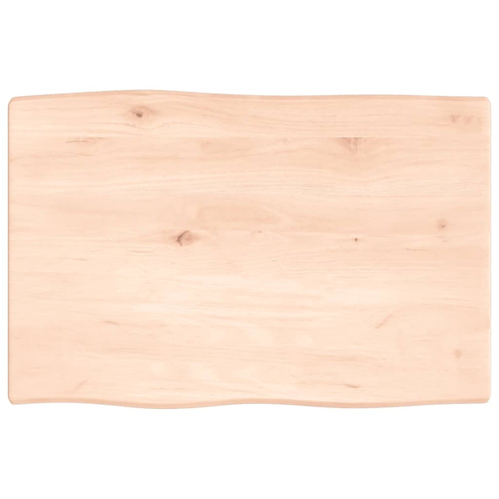 vidaXL Blat masă 60x40x2 cm lemn masiv stejar netratat contur organic