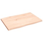 vidaXL Blat masă 60x40x2 cm lemn masiv stejar netratat contur organic vidaXL Blat masă 60x40x2 cm lemn masiv stejar netratat contur organic