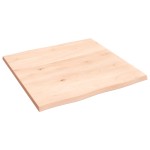 vidaXL Blat masă 60x60x2 cm lemn masiv stejar netratat contur organic vidaXL Blat masă 60x60x2 cm lemn masiv stejar netratat contur organic