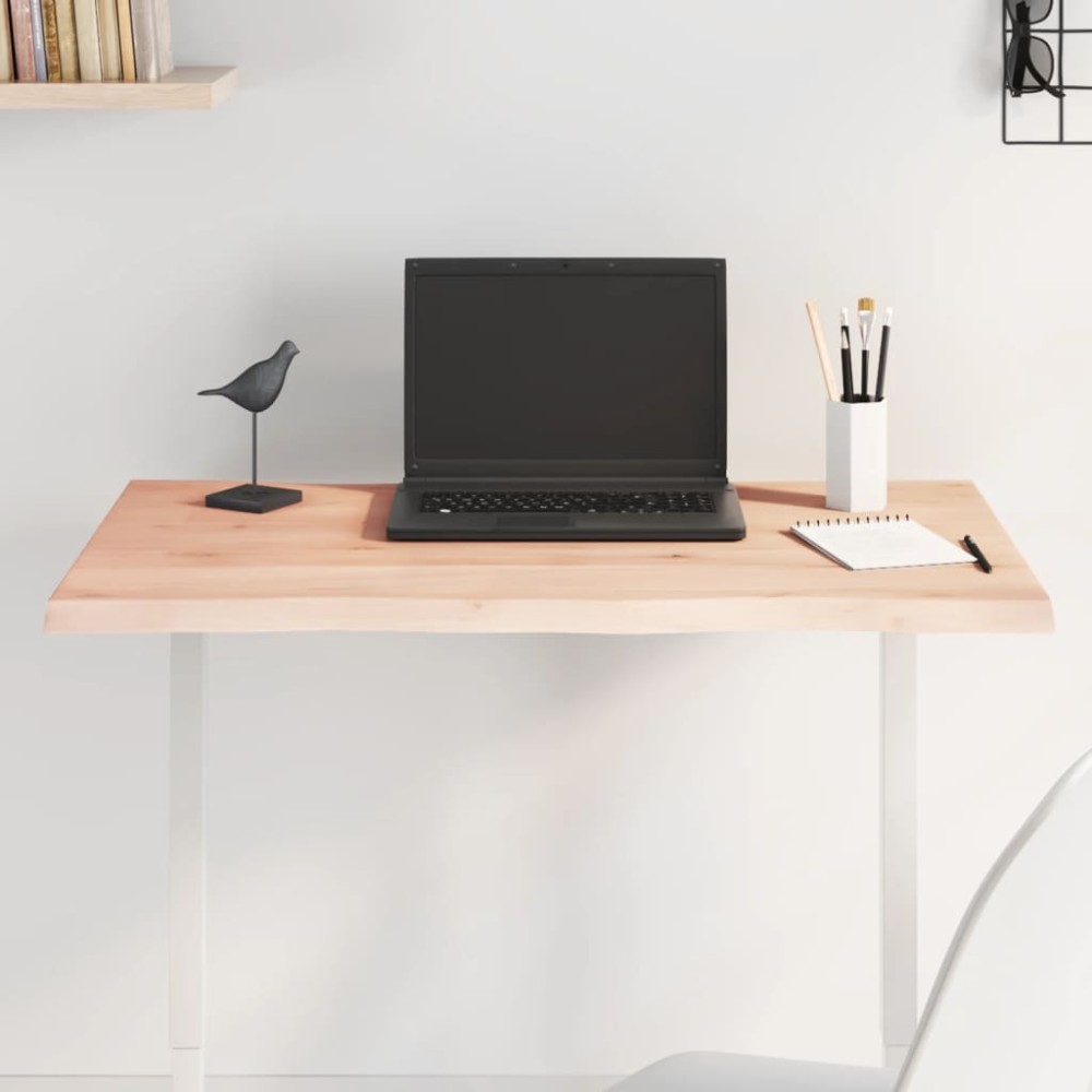 vidaXL Blat masă 80x40x2 cm lemn masiv stejar netratat contur organic