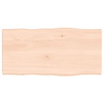 vidaXL Blat masă 80x40x(2-4) cm lemn stejar netratat contur organic vidaXL Blat masă 80x40x(2-4) cm lemn stejar netratat contur organic