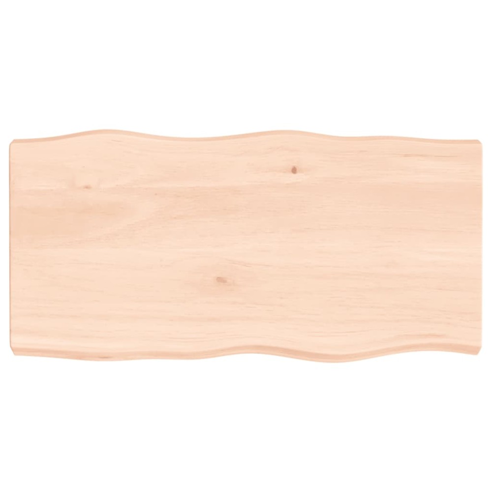vidaXL Blat masă 80x40x(2-6) cm lemn stejar netratat contur organic