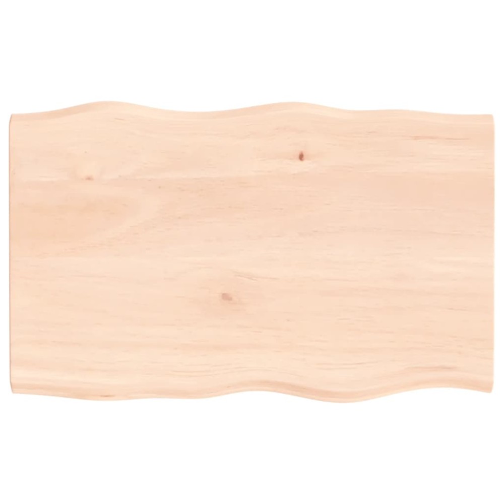 vidaXL Blat masă 80x50x2 cm lemn masiv stejar netratat contur organic