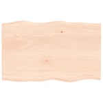 vidaXL Blat masă 80x50x2 cm lemn masiv stejar netratat contur organic vidaXL Blat masă 80x50x2 cm lemn masiv stejar netratat contur organic