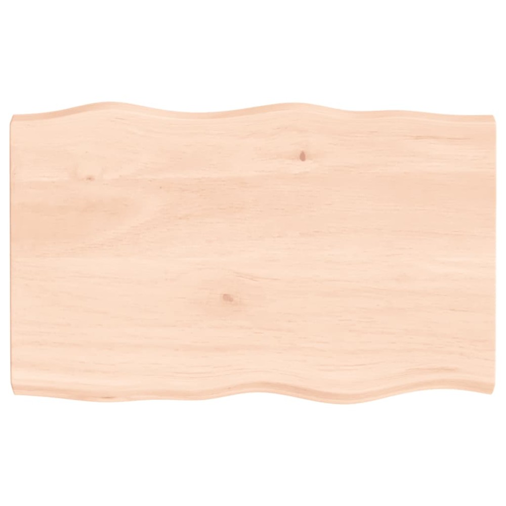 vidaXL Blat masă 80x50x(2-4) cm lemn stejar netratat contur organic
