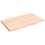 vidaXL Blat masă 80x50x(2-4) cm lemn stejar netratat contur organic vidaXL Blat masă 80x50x(2-4) cm lemn stejar netratat contur organic