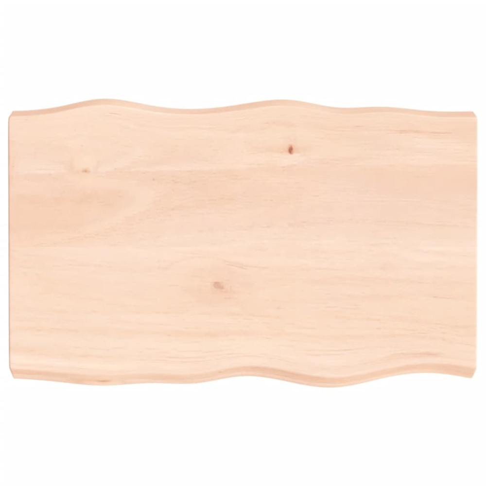 vidaXL Blat masă 80x50x(2-6) cm lemn stejar netratat contur organic