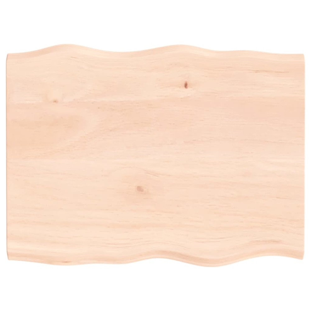 vidaXL Blat masă 80x60x2 cm lemn masiv stejar netratat contur organic
