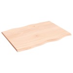 vidaXL Blat masă 80x60x2 cm lemn masiv stejar netratat contur organic vidaXL Blat masă 80x60x2 cm lemn masiv stejar netratat contur organic