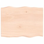 vidaXL Blat masă 80x60x(2-4) cm lemn stejar netratat contur organic vidaXL Blat masă 80x60x(2-4) cm lemn stejar netratat contur organic