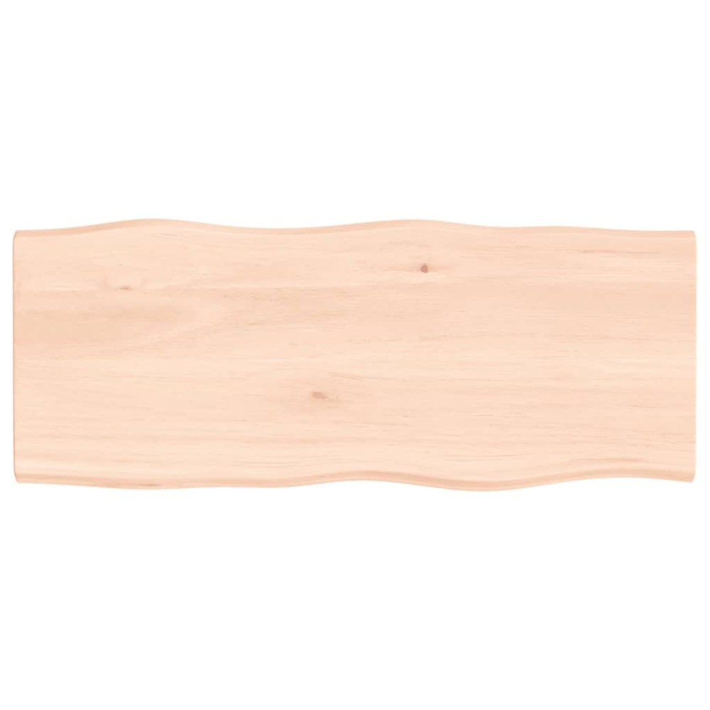 vidaXL Blat masă 100x40x2 cm stejar masiv netratat contur organic