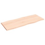 vidaXL Blat masă 100x40x2 cm stejar masiv netratat contur organic