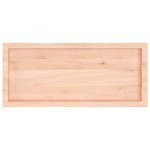 vidaXL Blat masă 100x40x(2-4) cm lemn stejar netratat contur organic
