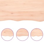 vidaXL Blat masă 100x50x2 cm stejar masiv netratat contur organic