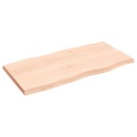 vidaXL Blat masă 100x50x(2-4) cm lemn stejar netratat contur organic vidaXL Blat masă 100x50x(2-4) cm lemn stejar netratat contur organic