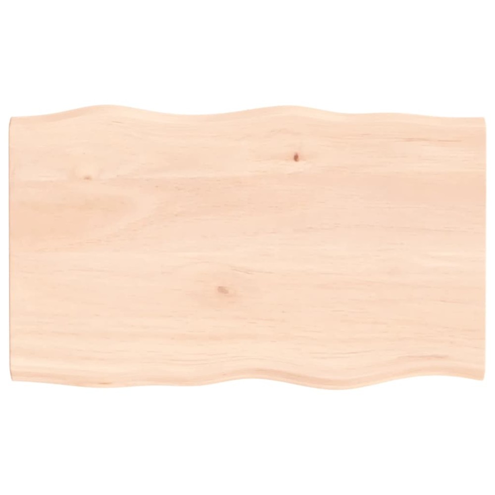 vidaXL Blat masă 100x60x2 cm lemn masiv stejar netratat contur organic