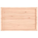 vidaXL Blat masă 100x60x(2-6) cm lemn stejar netratat contur organic