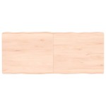 vidaXL Blat masă 120x50x(2-6) cm lemn stejar netratat contur organic