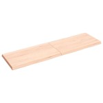 vidaXL Blat masă 140x40x(2-4) cm lemn stejar netratat contur organic