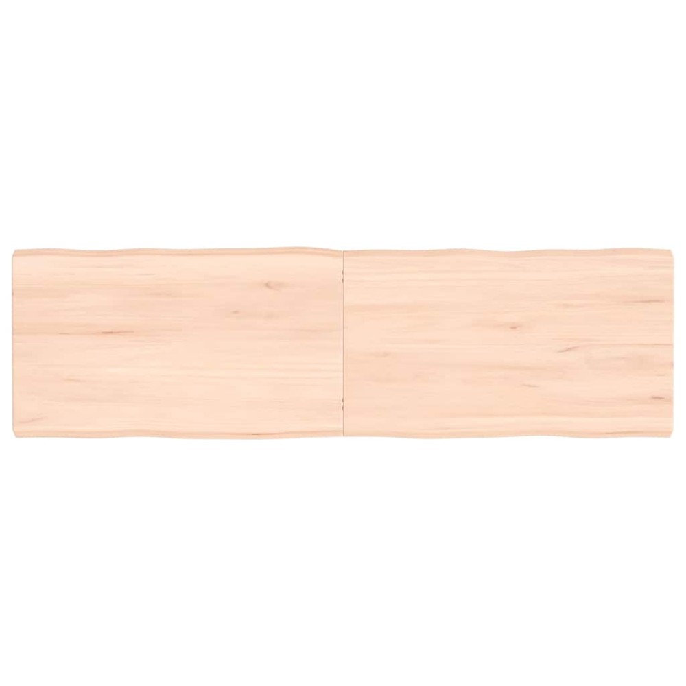 vidaXL Blat masă 140x40x(2-4) cm lemn stejar netratat contur organic