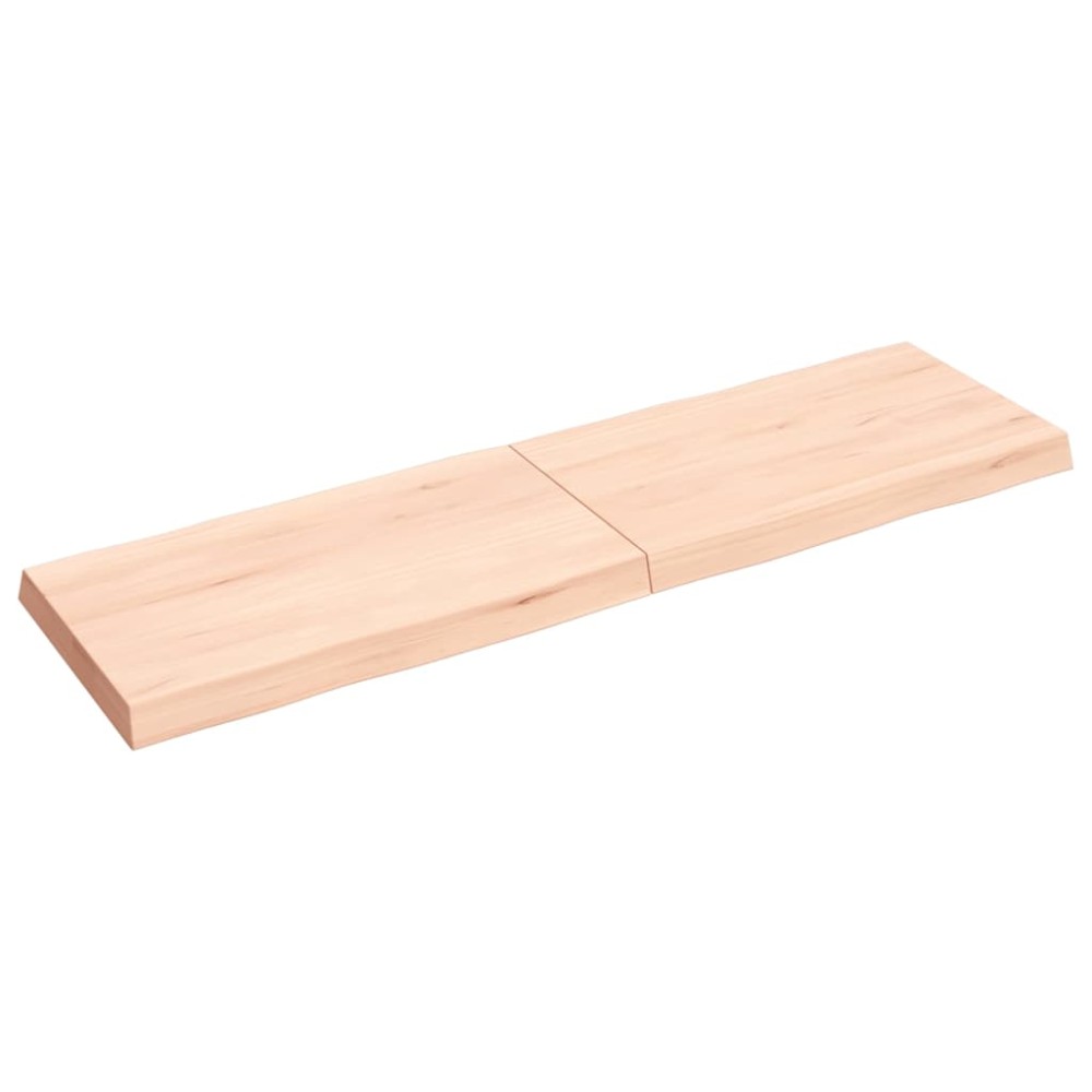 vidaXL Blat masă 140x40x(2-6) cm lemn stejar netratat contur organic