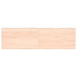 vidaXL Blat masă 140x40x(2-6) cm lemn stejar netratat contur organic