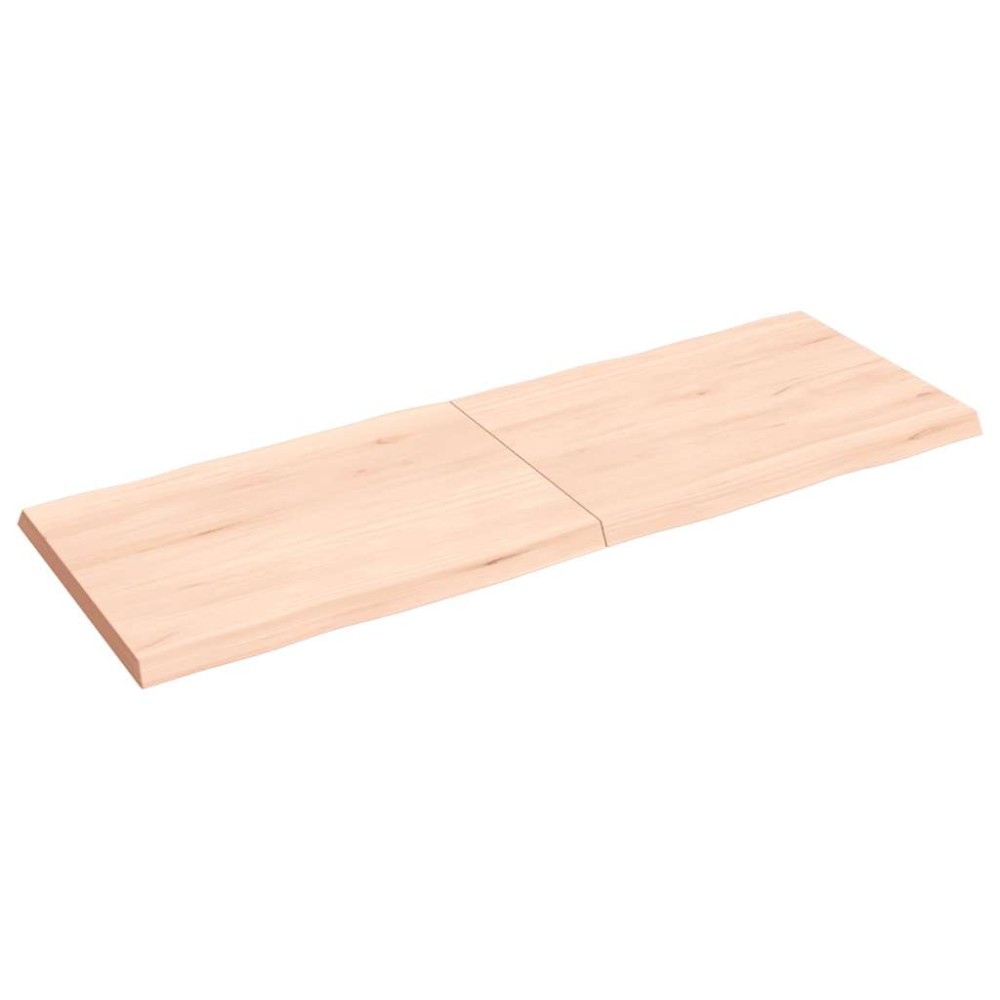 vidaXL Blat masă 140x50x(2-4) cm lemn stejar netratat contur organic