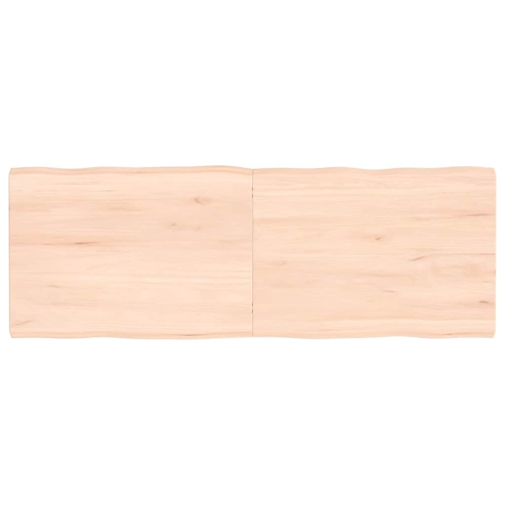 vidaXL Blat masă 140x50x(2-4) cm lemn stejar netratat contur organic