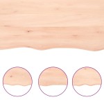 vidaXL Blat masă 140x50x(2-6) cm lemn stejar netratat contur organic
