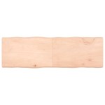 vidaXL Blat masă 160x50x(2-6) cm lemn stejar netratat contur organic
