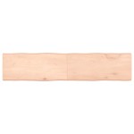 vidaXL Blat masă 180x40x(2-6) cm lemn stejar netratat contur organic