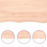vidaXL Blat masă 180x40x(2-6) cm lemn stejar netratat contur organic