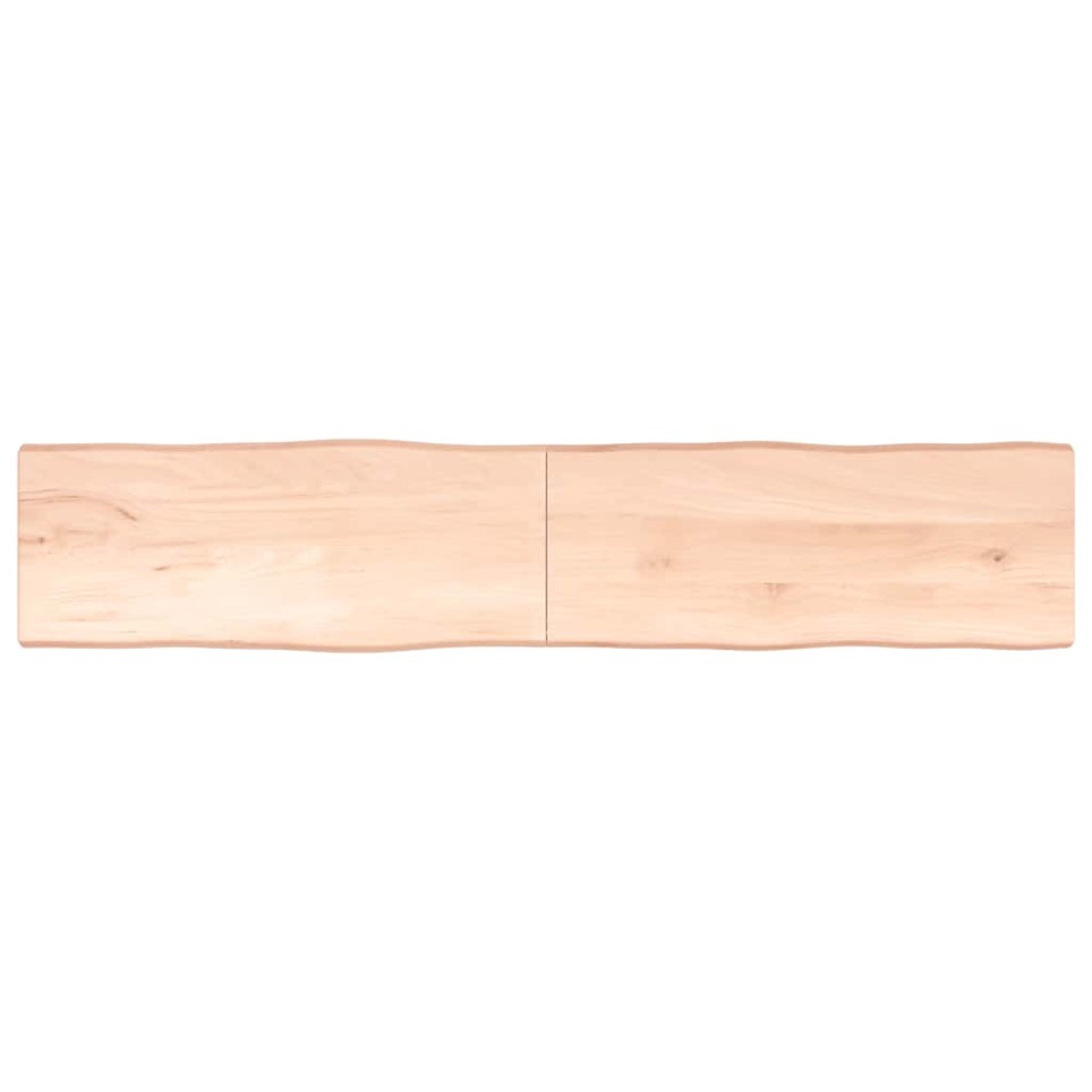 vidaXL Blat masă 200x40x(2-4) cm lemn stejar netratat contur organic