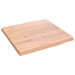 vidaXL Blat masă, 40x40x2 cm, maro, lemn stejar tratat contur organic