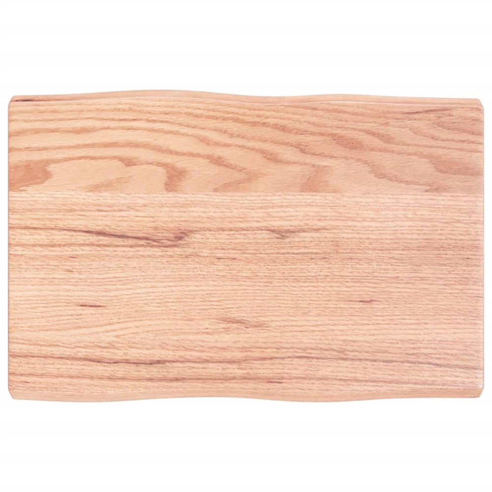 vidaXL Blat masă, 60x40x(2-4) cm, maro, lemn tratat contur organic