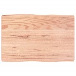 vidaXL Blat masă, 60x40x(2-4) cm, maro, lemn tratat contur organic vidaXL Blat masă, 60x40x(2-4) cm, maro, lemn tratat contur organic