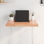 vidaXL Blat masă, 60x40x(2-4) cm, maro, lemn tratat contur organic vidaXL Blat masă, 60x40x(2-4) cm, maro, lemn tratat contur organic
