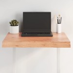 vidaXL Blat masă, 60x40x(2-6) cm, maro, lemn tratat contur organic vidaXL Blat masă, 60x40x(2-6) cm, maro, lemn tratat contur organic